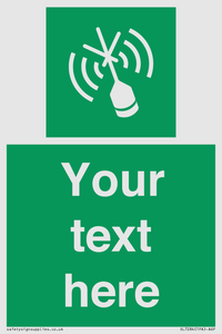 Custom sign safe condition Emergency position beacon